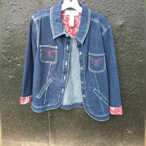 Women's Vintage Sag Harbor Denim Jacket Size 14